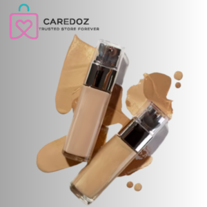 Flat Lay Foundation Container and Cloth: Elevate Your Beauty Routine