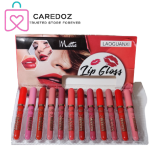LAOGUANXI Matte Lip Gloss12PCS Long-Lasting Waterproof