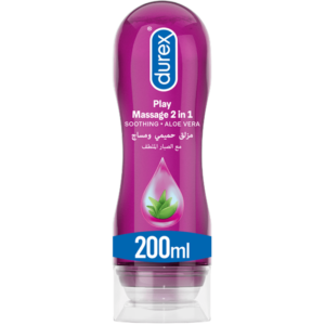 Durex Play Massage 2-in-1 Purple Gel Smoothing Aloe Vera Bliss