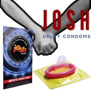Josh Delay Strong Condoms (4 pcs) - Prolong Pleasure, Extend Confidence