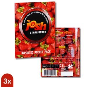 Josh 4s Super Strong Strawberry Scented Condoms
