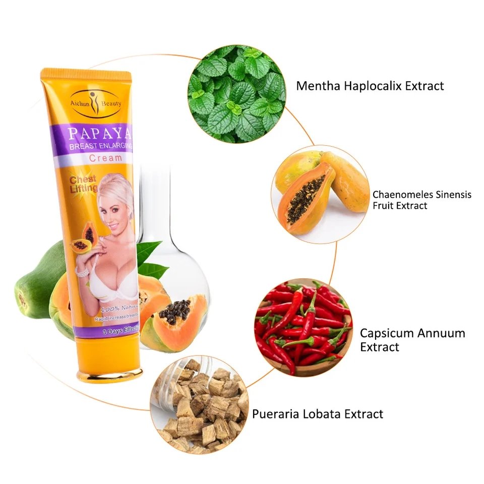 Aichun Beauty Papaya Breast Enlargement Cream - Rapid Breast Enhancement - Image 6