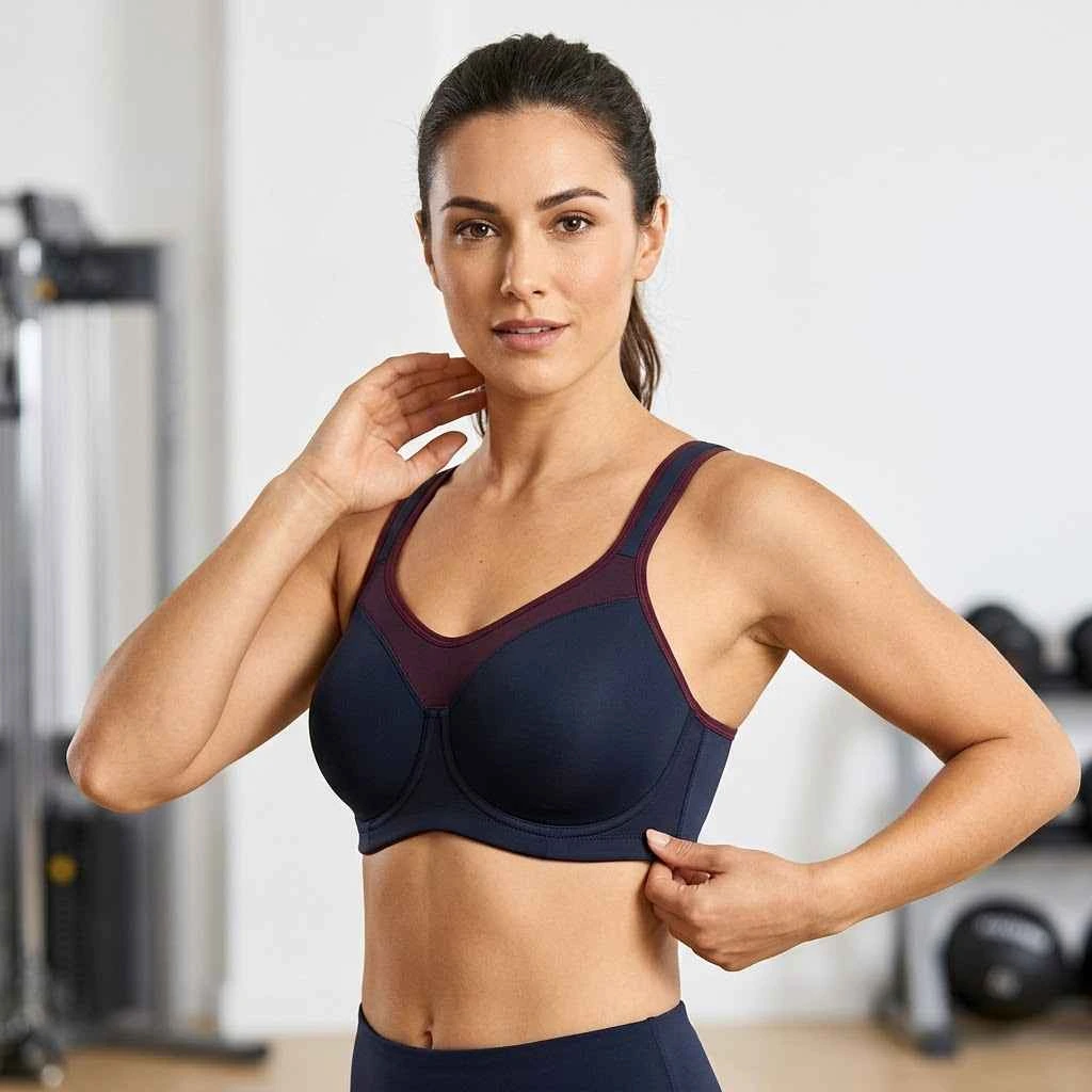 Bra movement and comfort fit check